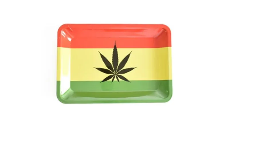 Tobacco Rolling Tray 18/12.5 cm Herb Tobacco Tinplate Plate Smoking Accessories