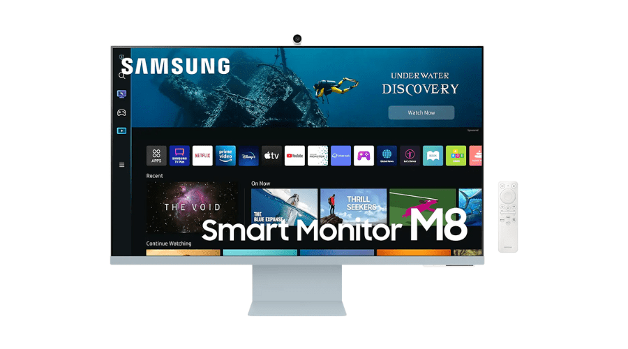 32" M80B UHD, USB-C White Smart Monitor with Speakers & Remote