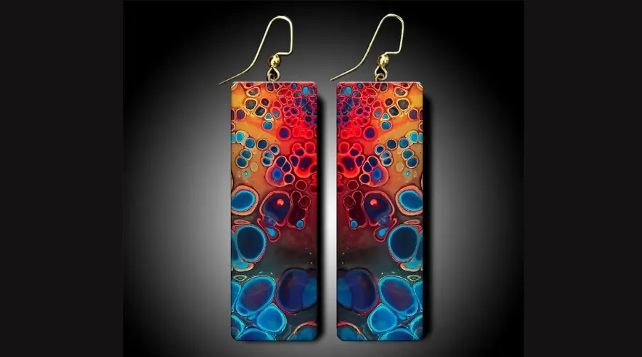 Abstract Art Polymer Clay Earrings