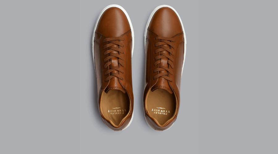 Charles Tyrwhitt | Leather Lace Up Trainers