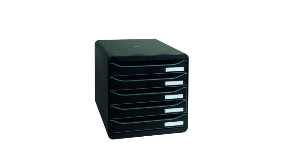 Exacompta Big Box Plus 5 Drawеr Black 
