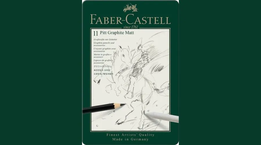 Faber-Castell PITT Artist Graphite Pencils and Accessories- Pack of 11