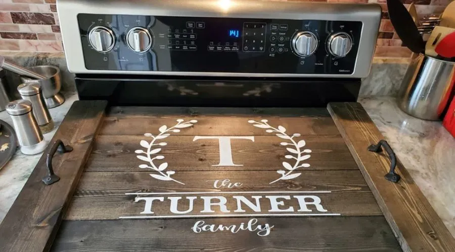 Hand Made Custom Stove Top Cover - Noodle Board 
