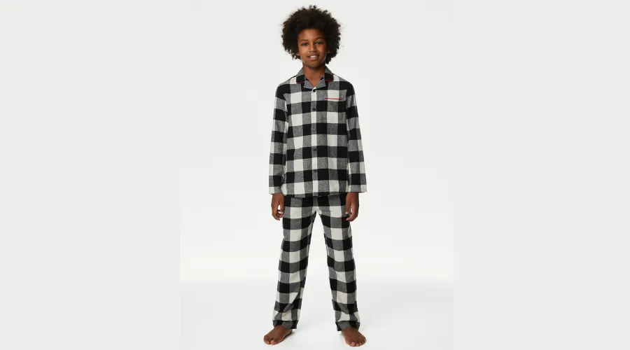 Kids’ Checked Family Christmas Pyjamas Set (1-16 Yrs)