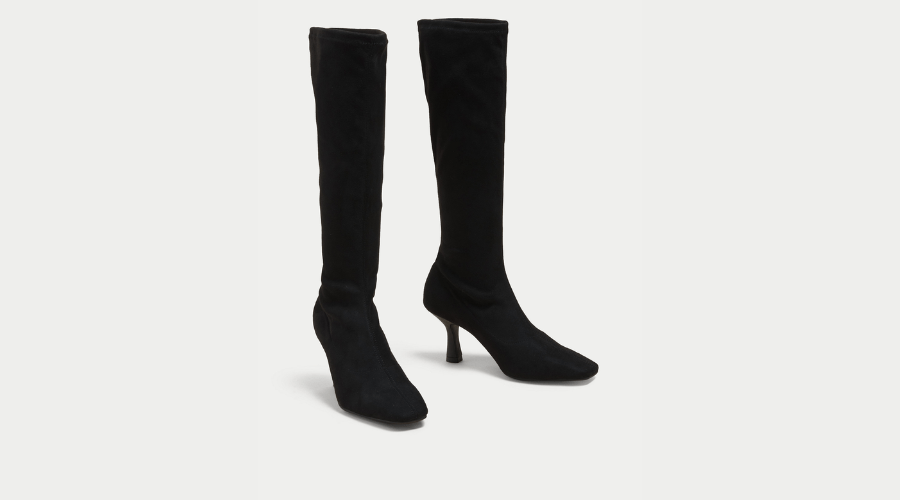M&S Collection | Stiletto Heel Square Toe Knee High Boots