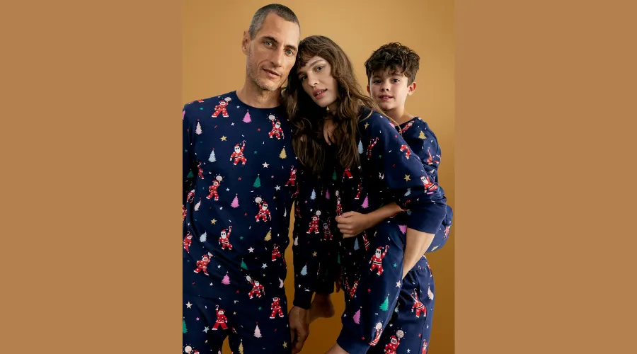 Men’s Disco Santa Family Christmas Pyjama Set