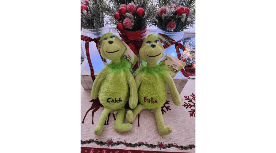 Personalized Grinch Doll, Plush Baby Grinch