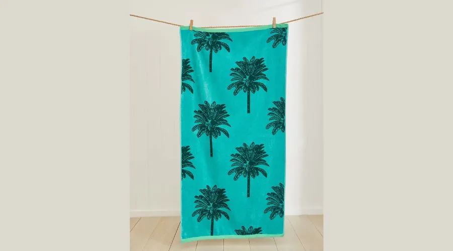 Pure Cotton Palm Beach Towel