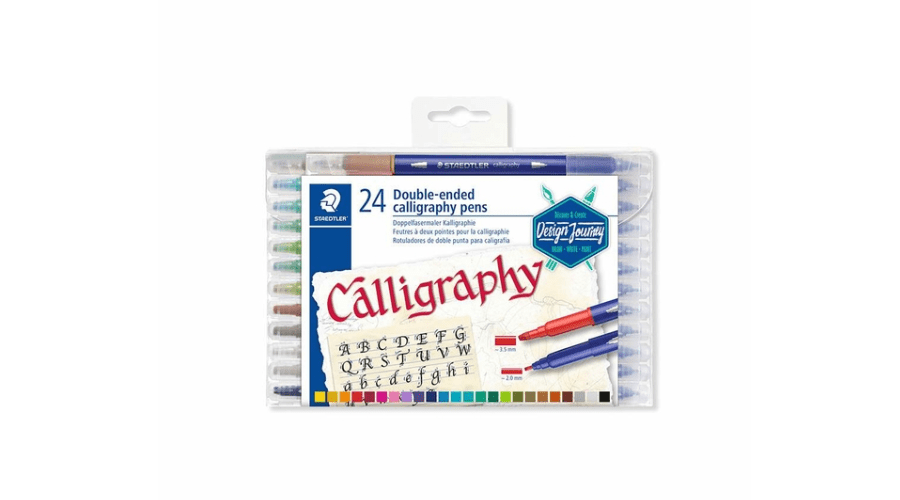 STAEDTLER Design Journey Double-Ended Calligraphy Pens (Pack of 24)