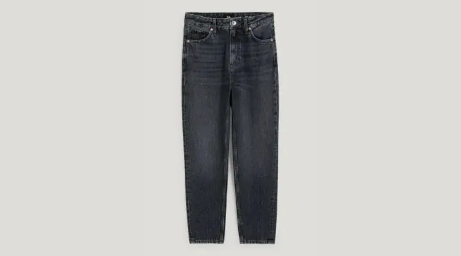 Tapered jeans with hemp fibres - Lycra - Black