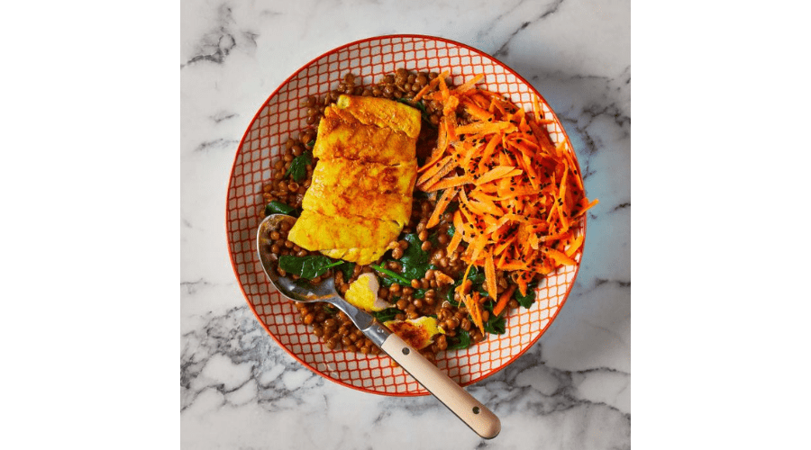 Turmeric Cod Recipes With Curried Lentils