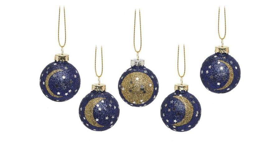 Sass & Belle Phases of the Moon Mini Bauble Set of 5