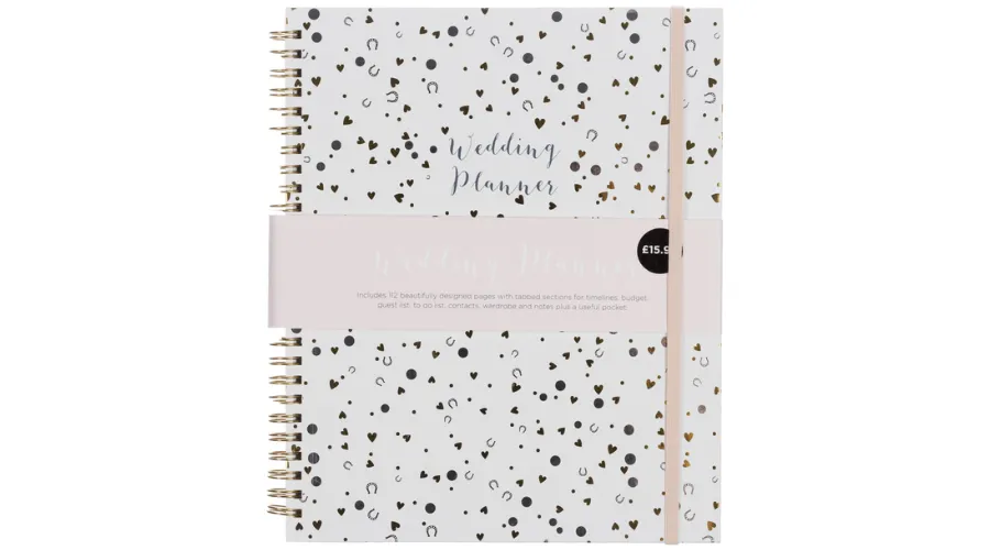 WHSmith Confetti Wedding B5 Wedding Planner