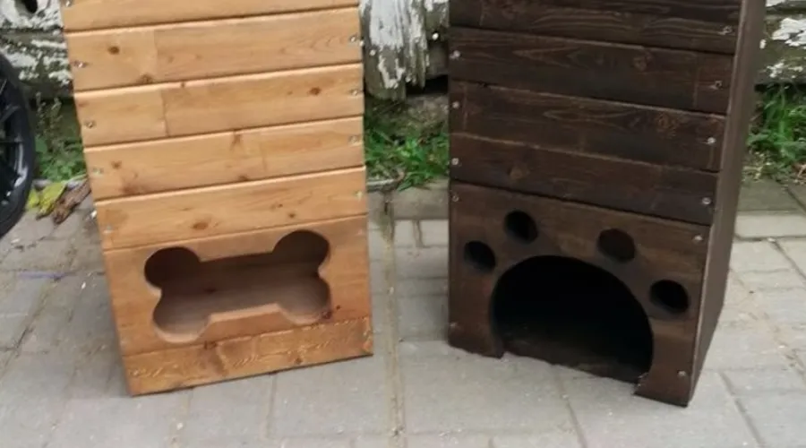 Wood Dog Toy Box
