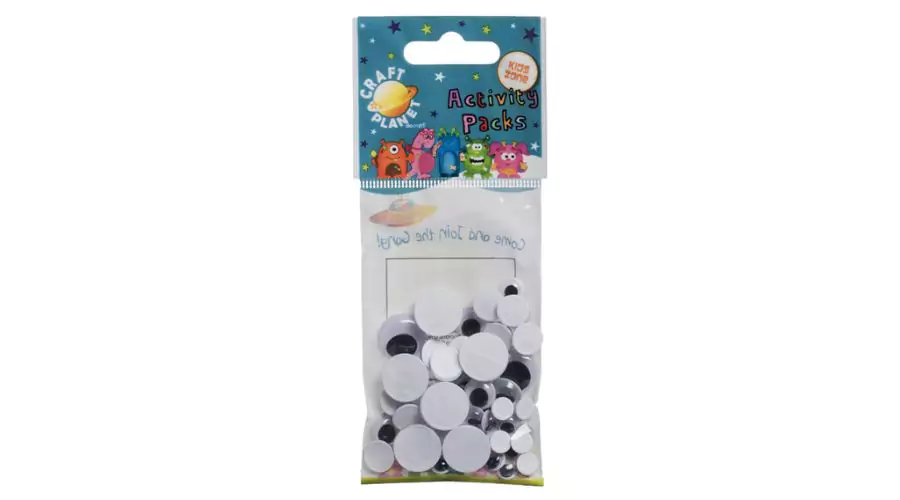 Docrafts Craft Planet Assorted Wiggly Eyes (Pack of 40)