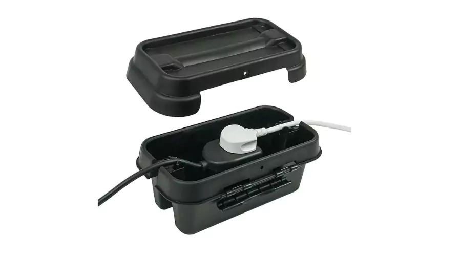 DRiBOX Small IP55 Black Weatherproof Outdoor Box: Portable and Weatherproof
