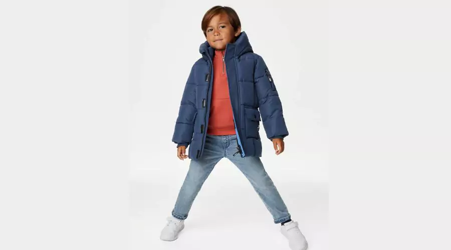 M&S StormwearTM Padded Longline Coat: Toasty Warmth to Withstand Stormy Weather