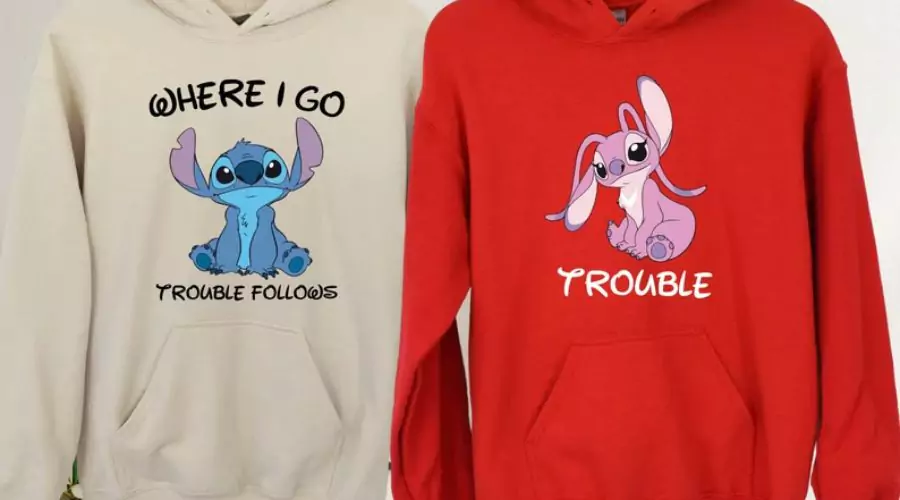 Stich And Angel Matching Hoodie