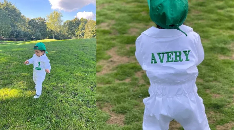 White Golf Jumpsuit for kids