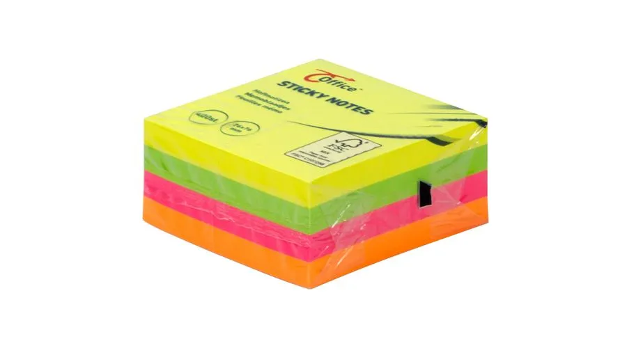 Memo Self-adhesive Office 76X76 Neon 400 Sheet
