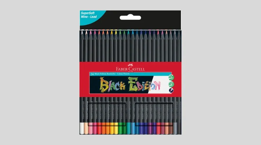 Faber-Castell Sustainable Black Edition Colouring Pencils (Pack of 24)
