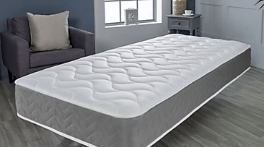 Grey Memory Foam Hybrid Sprung Mattress Price: £57.99