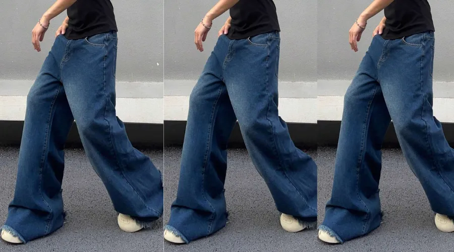 Manfinity Hypemode Men's Loose Wide-Leg Jeans