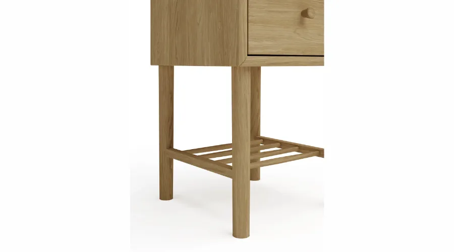 Newark 1 Drawer Slim Bedside Table