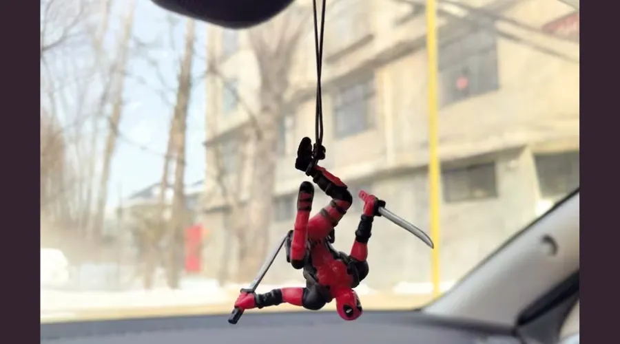 Personalized car hanging Deadpool
