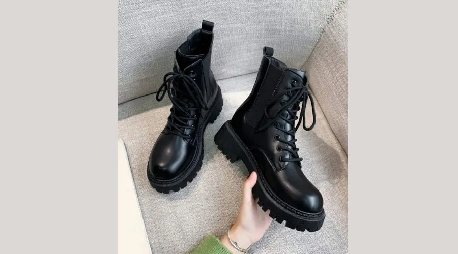 Platform ankle boots for women