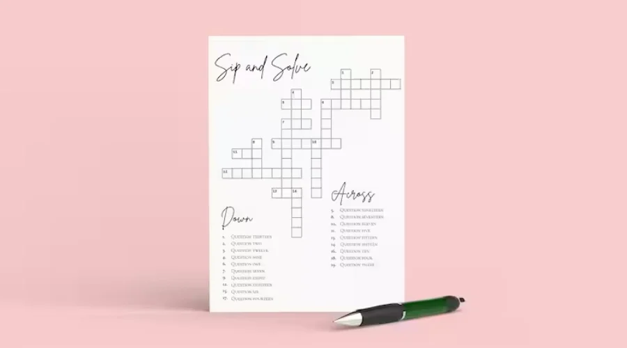 Small Crossword For Wedding