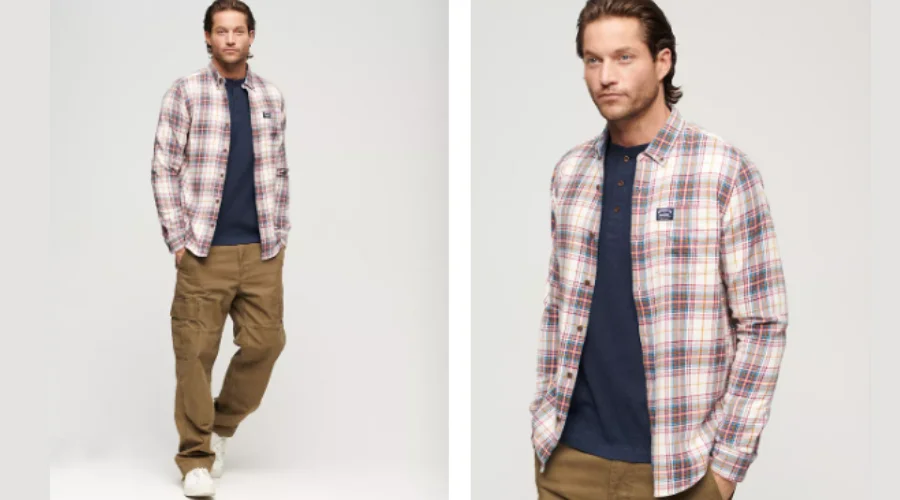 Superdry Organic Cotton Check Flannel Shirt