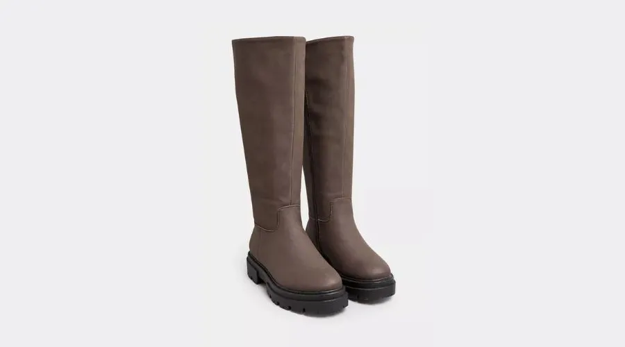 Wide & Extra Wide Fit Chunky Calf Boots