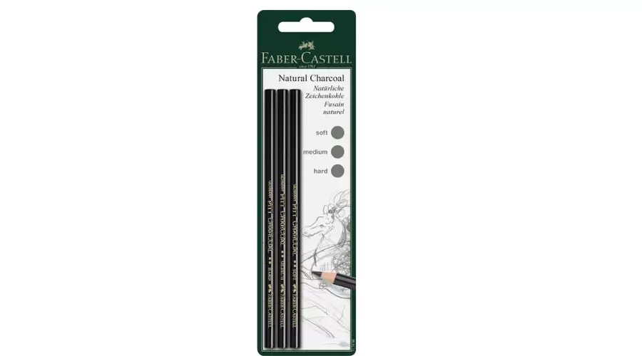 Faber-Castell PITT Natural Charcoal - For Pure Pigment 