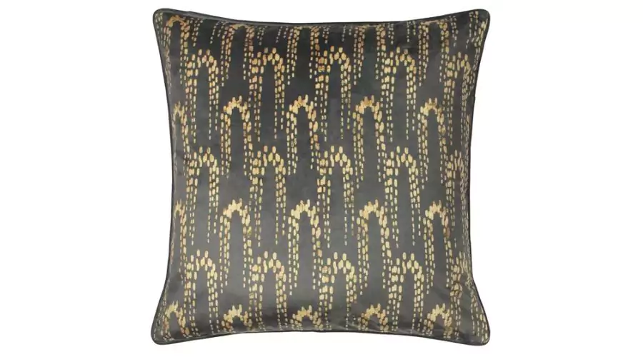 FURN - Wisteria Printed Velvet Cushion (£15.25)