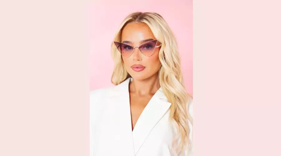 Lilac Butterfly Extreme Wing Cat Eye Sunglasses