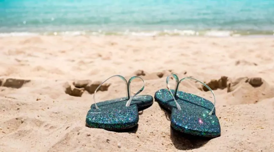 Beach flip flops for women