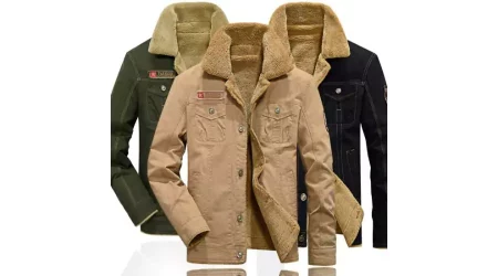 men's fleece lined jacket