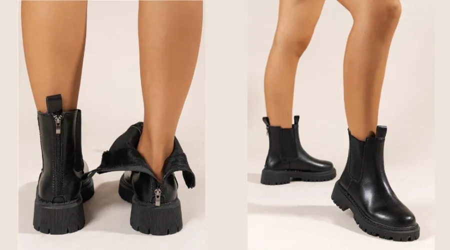 Women’s Vintage Elastic Ankle Boots, Chelsea Style