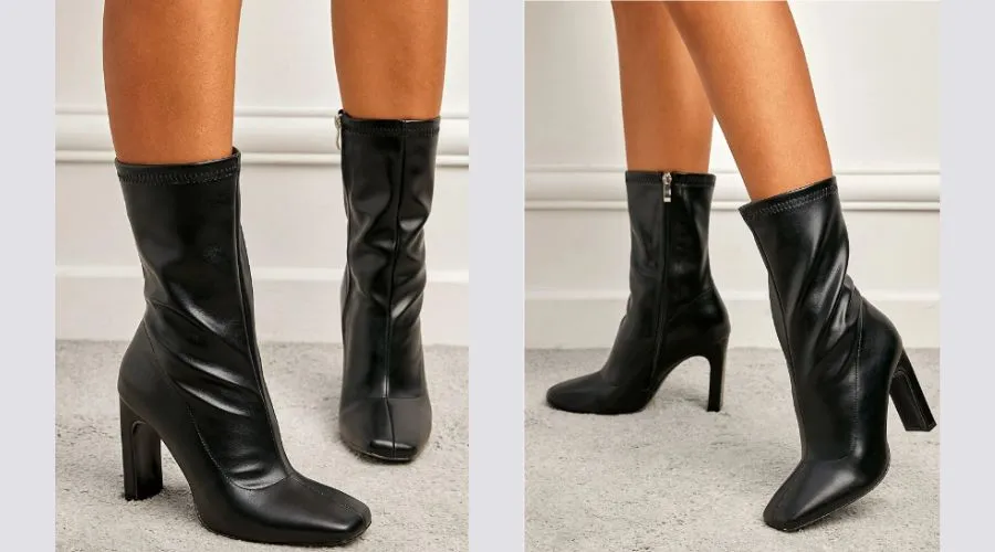 Black Leather Boots For Women
