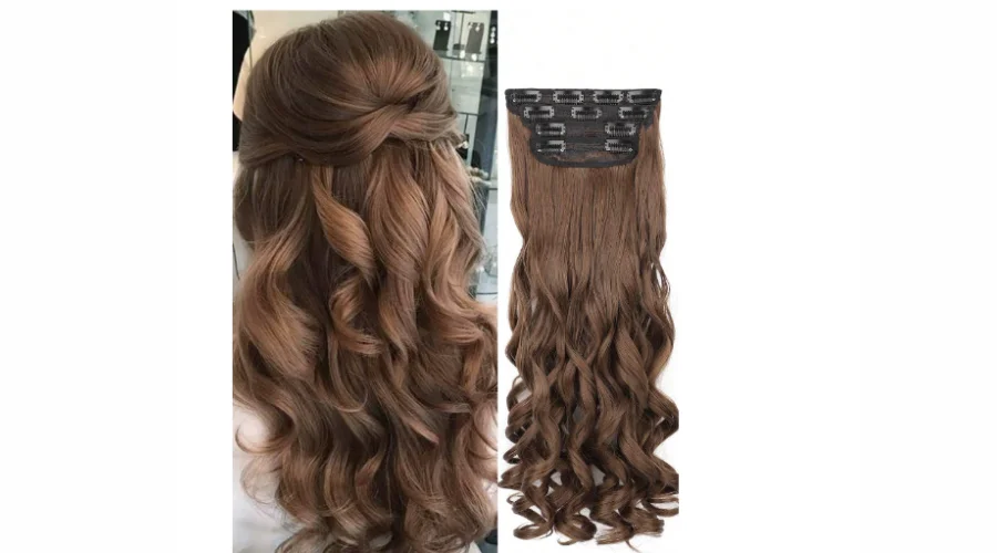 Clip In Hair Extensions Long Bouncy Curly Hair Extensions 20 Inch