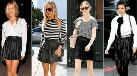 Styling Tips For Faux Leather Pleated Skirts for the Latest Trends