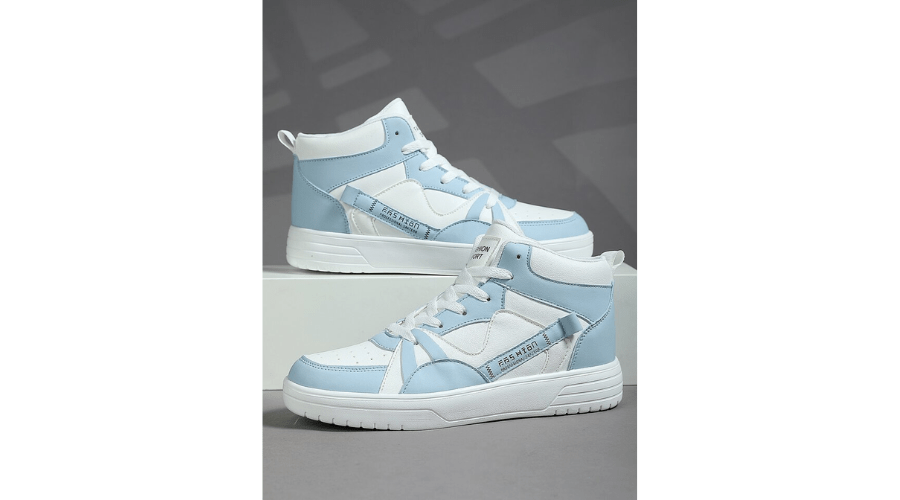 Men's High-top Casual Sports Shoes, Comfortable, Breathable, Versatile, Fashionable, For Summer