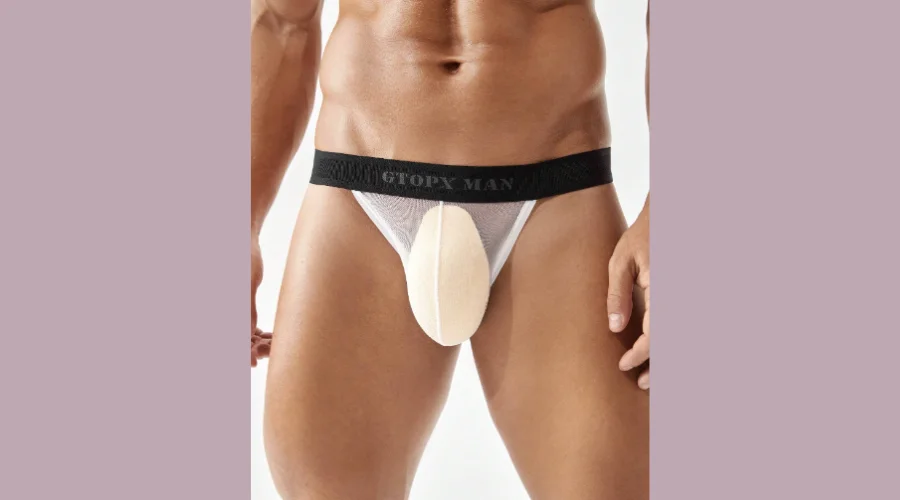 Men's Sexy Stretchy Soft White Fishnet Underwear