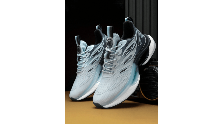 Men's Sports Shoes, Breathable Shock Absorbing Elastic Wear-resistant Casual Sports Shoes