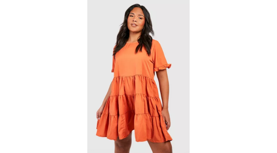 PLUS Woven Smocked Dress
