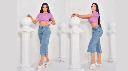 Channel Your Inner 70s Vibe With Wide Leg Cropped Jeans