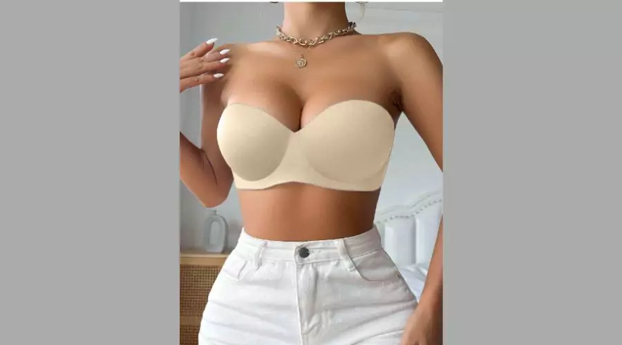 Thin Strapless Bra, Push-up, Non-slip, Builds Up Underarm Fat, Anti-sagging, Invisible Bridal Breast Support