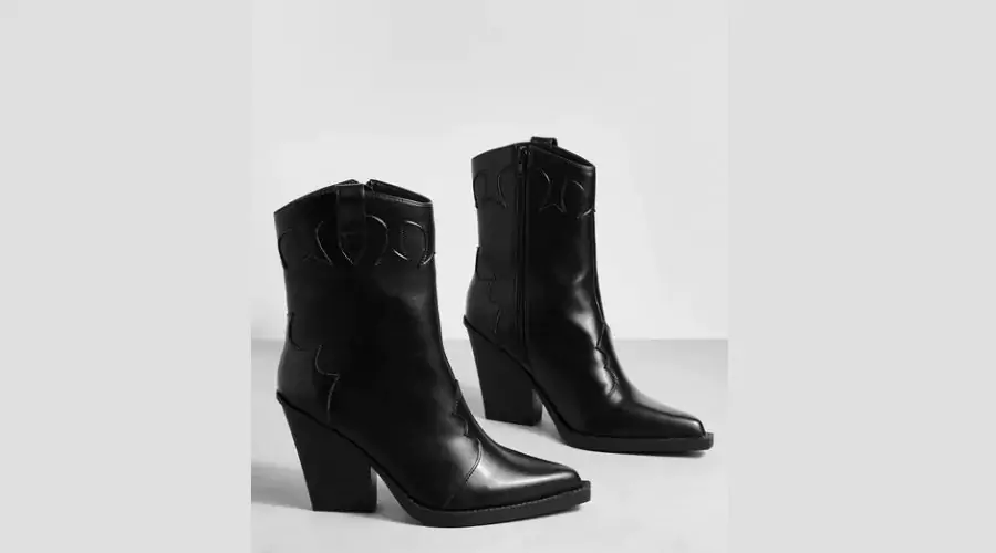 Wide Width Chunky Rand Cowboy Boots