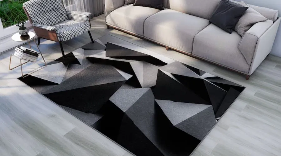 Optical Illusion Rug for Living Room